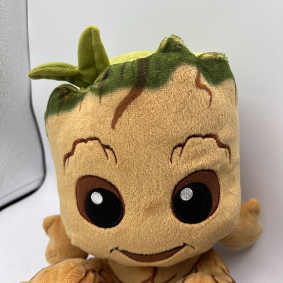Disney Marvel Baby Groot Sitting 10" Plush Stuffed Animal Happy Face NWT - Picture 2 of 9